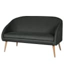 Sofa Volonne 2-Sitzer | Schwarz