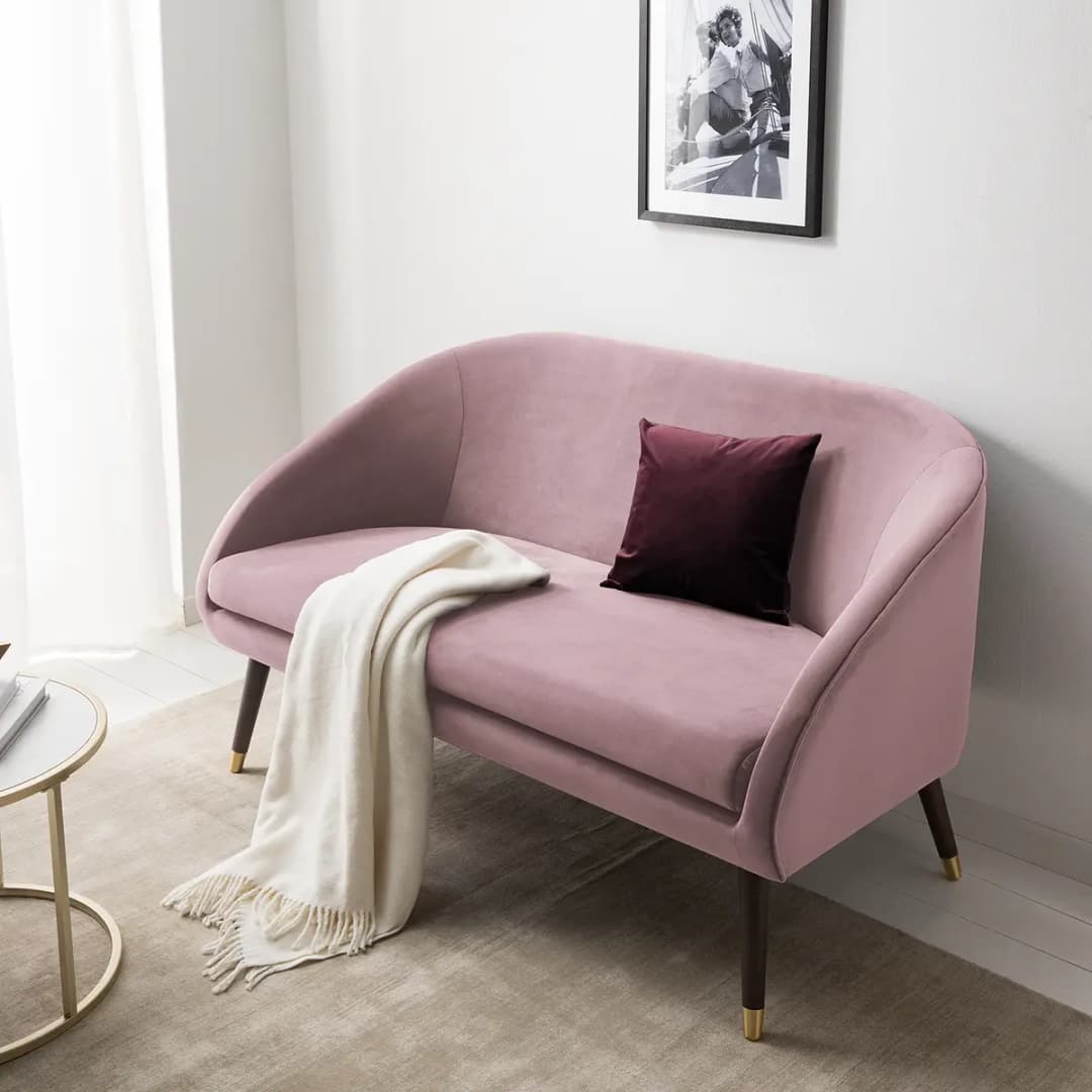 Sofa Volonne 2-Sitzer | Rosa