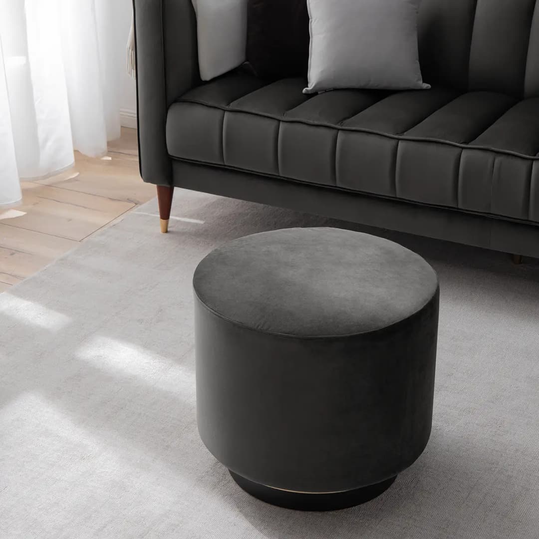 Polsterhocker Redmond II | Grau