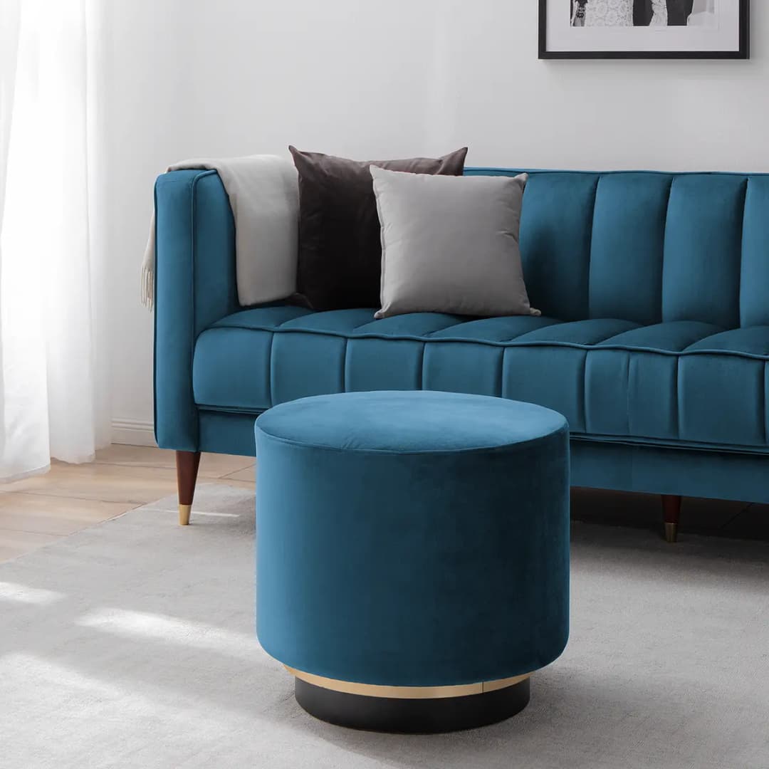 Polsterhocker Redmond II | Blau
