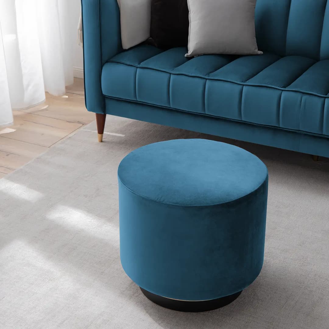 Polsterhocker Redmond II | Blau