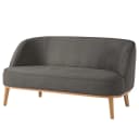 2,5-Sitzer Sofa Grau Webstoff Nere | Grau