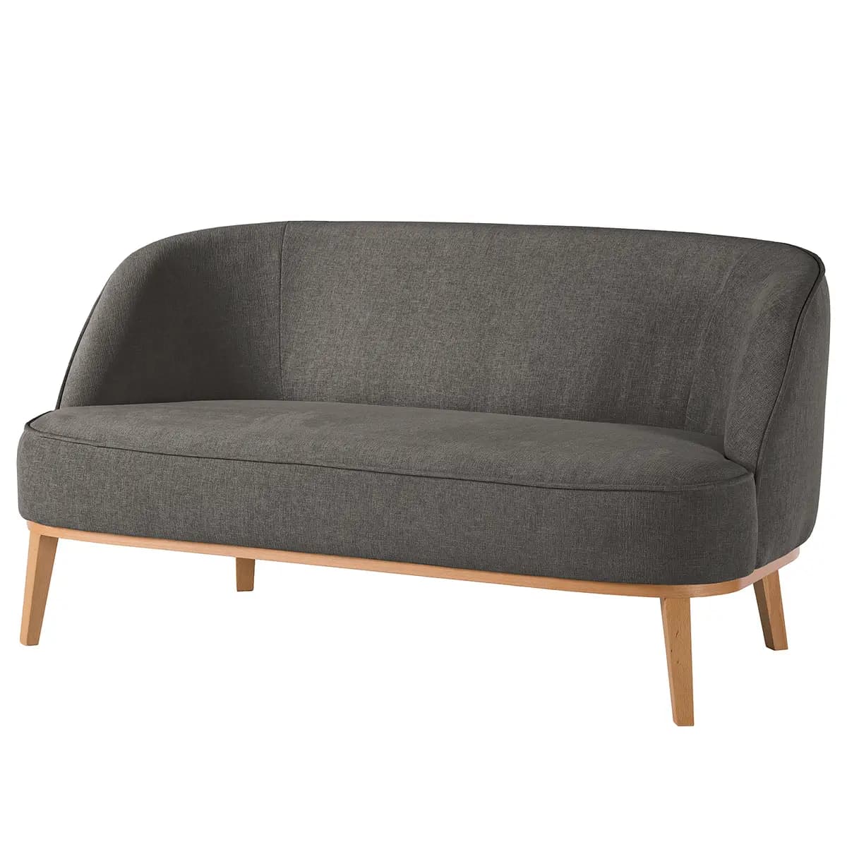 2,5-Sitzer Sofa Grau Webstoff Nere | Grau