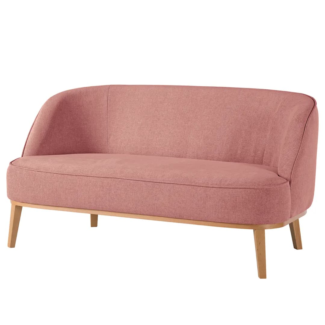 2,5-Sitzer Sofa Pink Webstoff Nere | Rosa