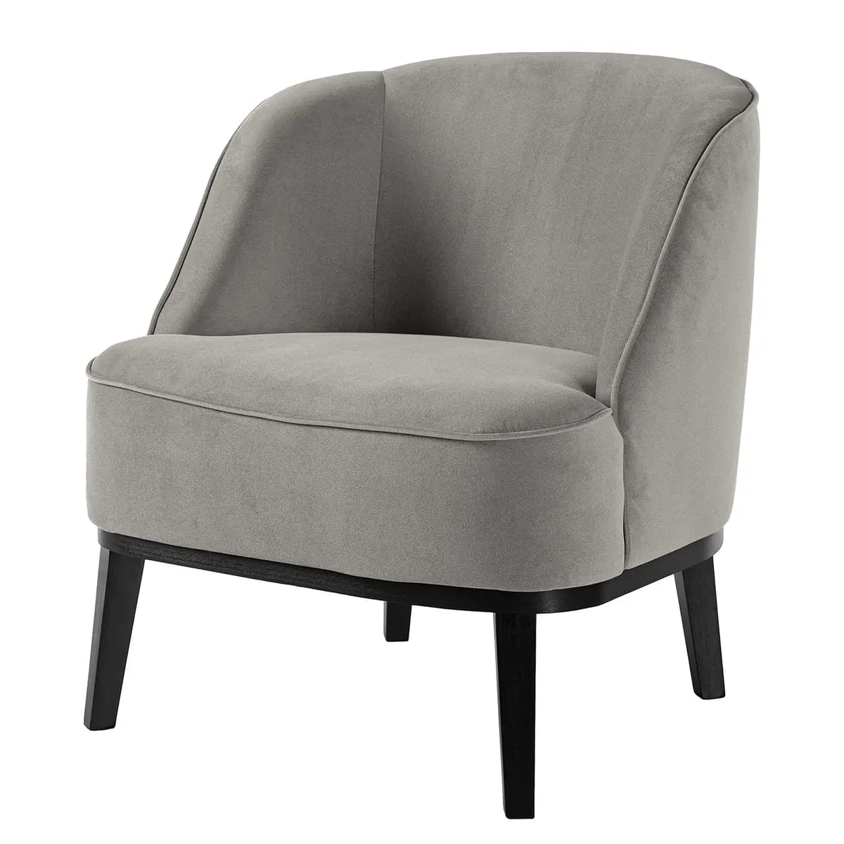 Sessel Grau Microfaser Sela | Grau