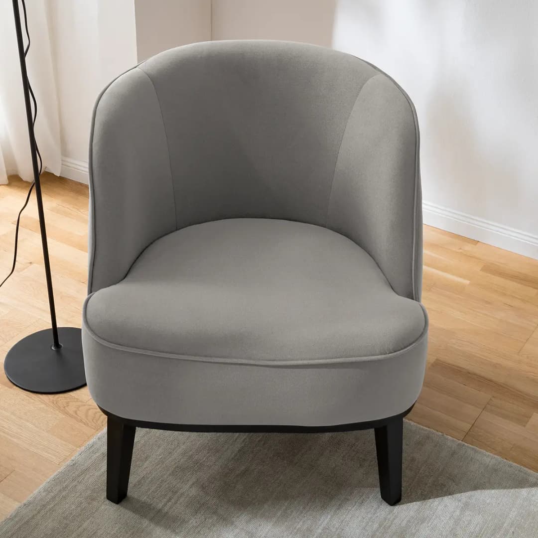 Sessel Grau Microfaser Sela | Grau