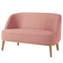 Sofa 2-Sitzer Pink Webstoff Nere | Pink