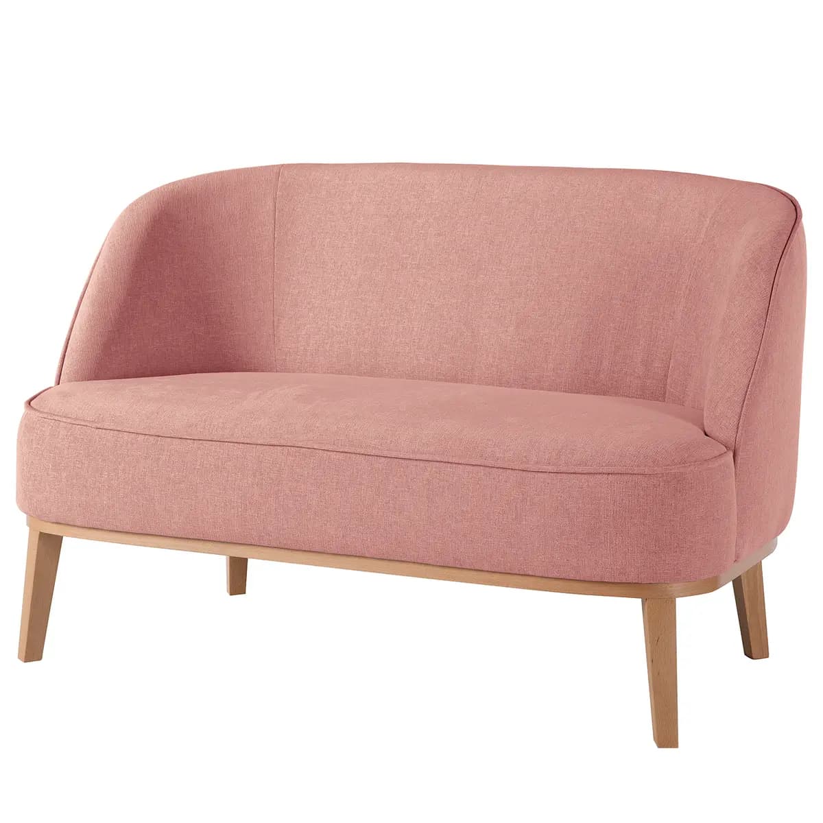 Sofa 2-Sitzer Pink Webstoff Nere | Pink