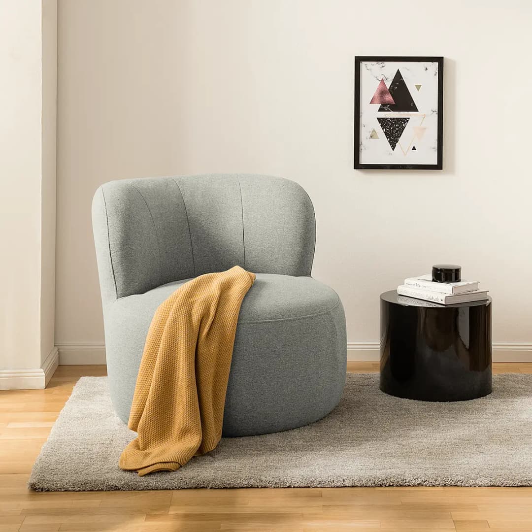 Sessel LOVELOCK Grau Webstoff | Grau