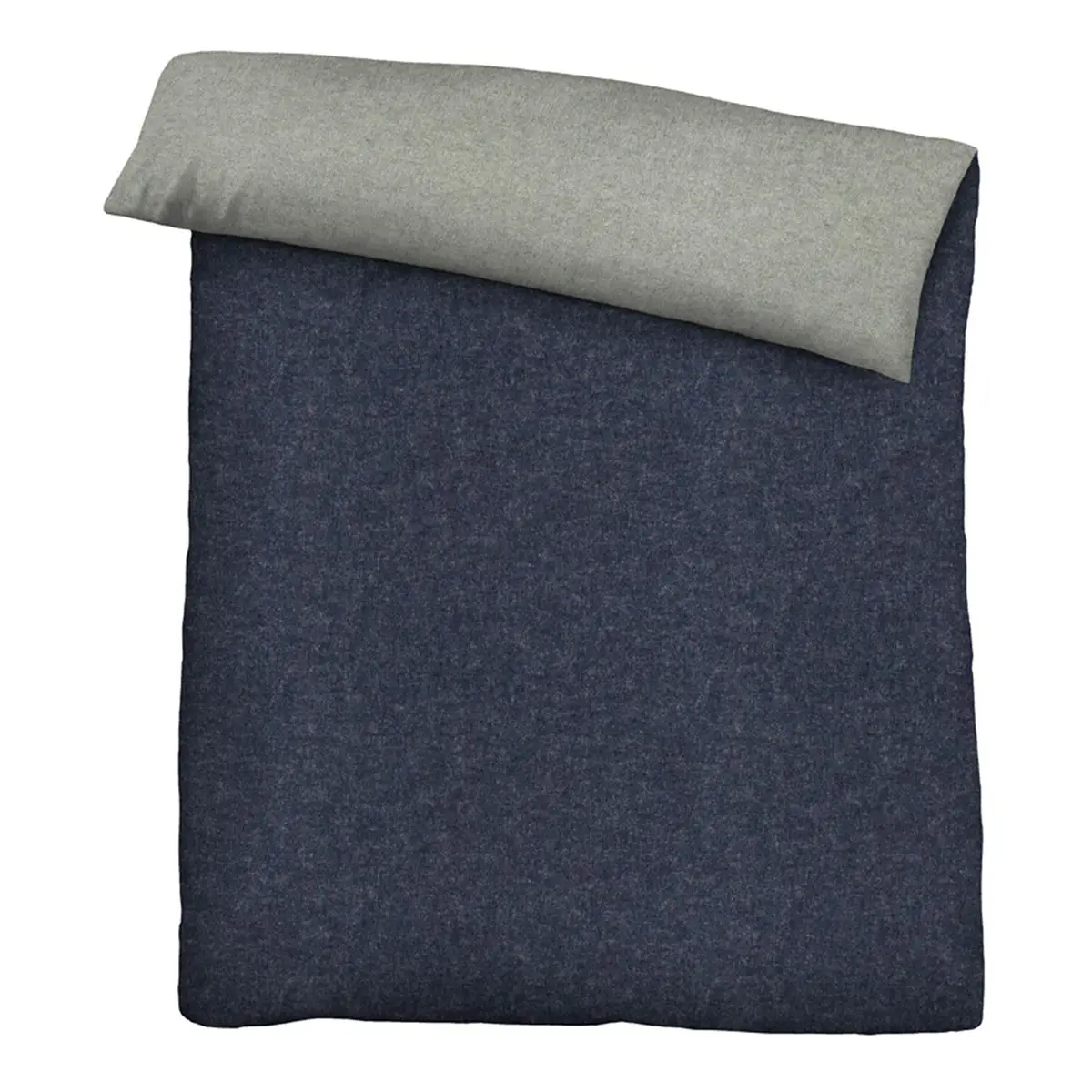 Melange-Flanell Bettwäsche 0840500 | Blau