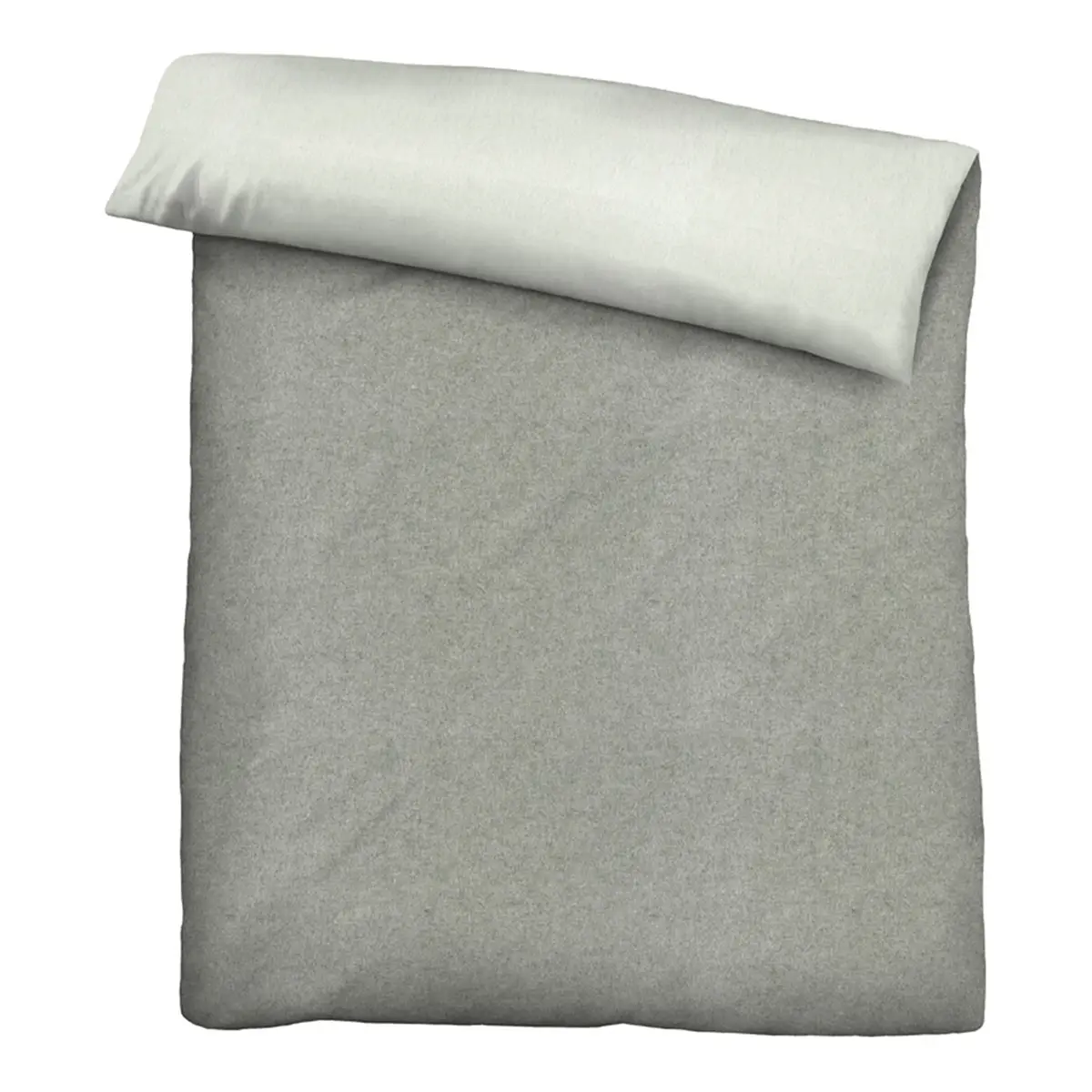 Melange-Flanell Bettwäsche 0840500 | Grau