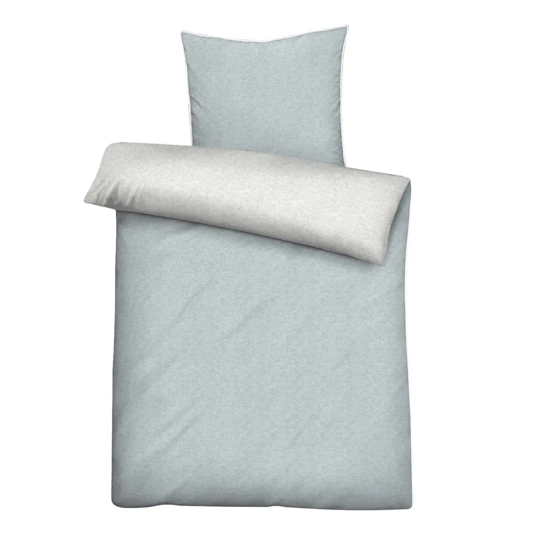 Melange-Flanell Bettwäsche 0840500 | Blau