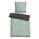 Melange-Flanell Bettwäsche 0840500 | Grün