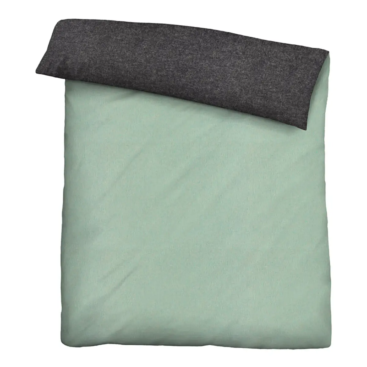 Melange-Flanell Bettwäsche Set | Grün