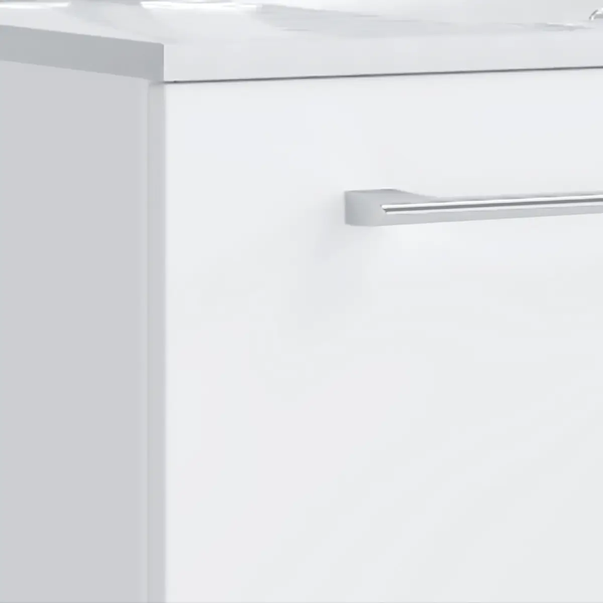 Badezimmerset Muniz II 2-teilig 80cm Weiß/Weiß | Weiß