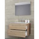 Badezimmerset Muniz I 2-teilig 80cm Beige/Eiche Sonoma Dekor | Beige
