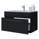Waschtisch Muniz I 80cm Schwarz/Schwarz | Schwarz