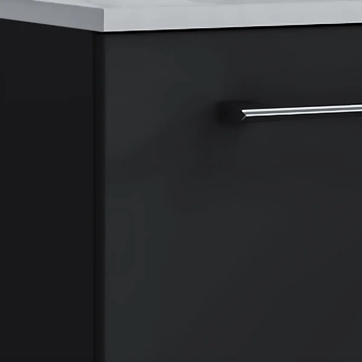 Waschtisch Muniz I 80cm Schwarz/Schwarz | Schwarz