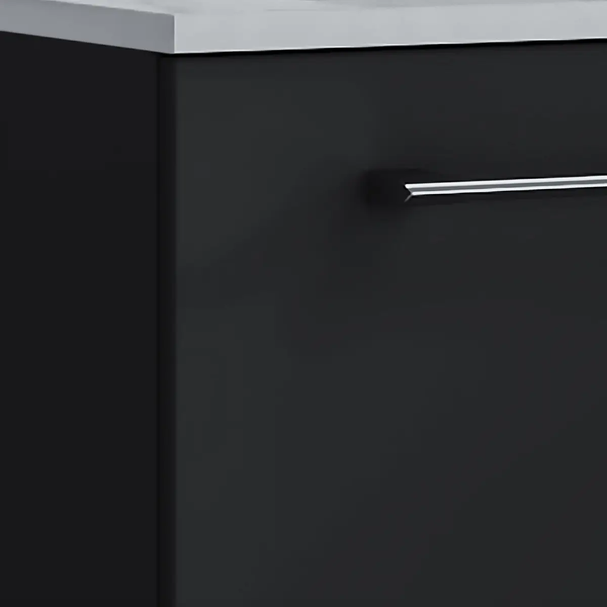 Waschtisch Muniz II 80cm Schwarz/Schwarz | Schwarz