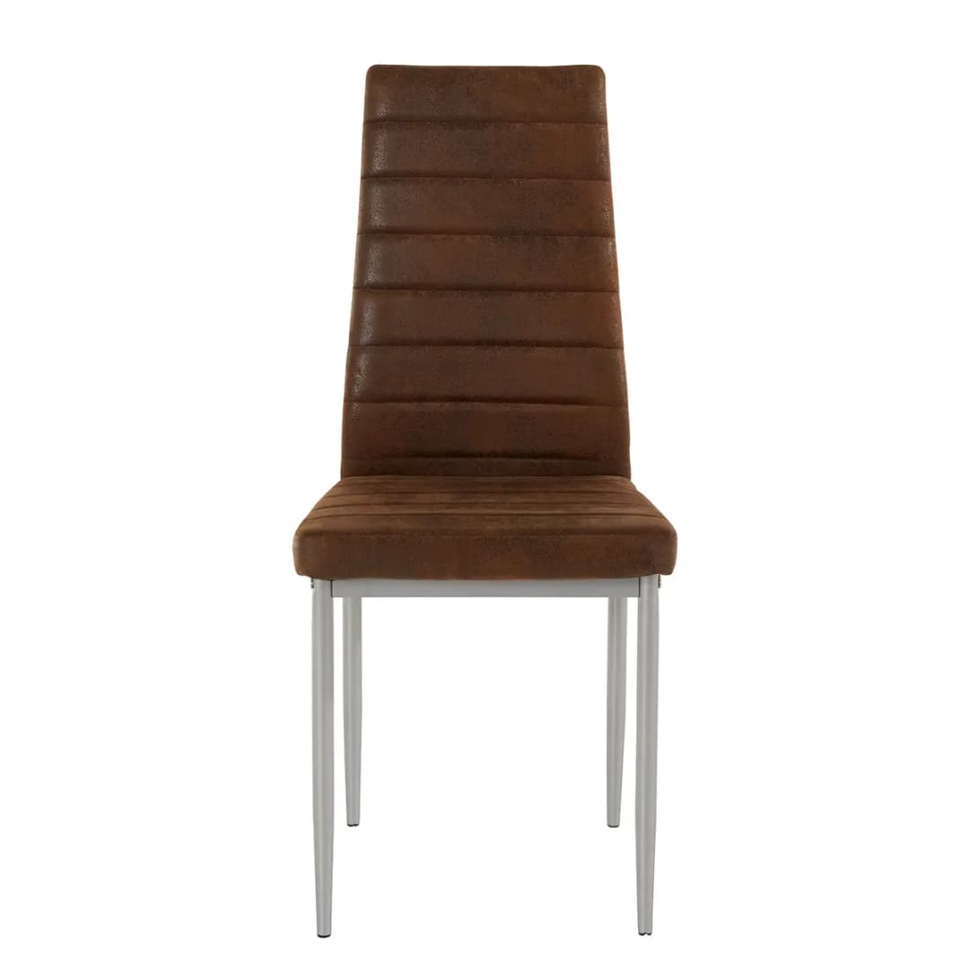 Polsterstuhl Orelle II 2er-Set | Braun