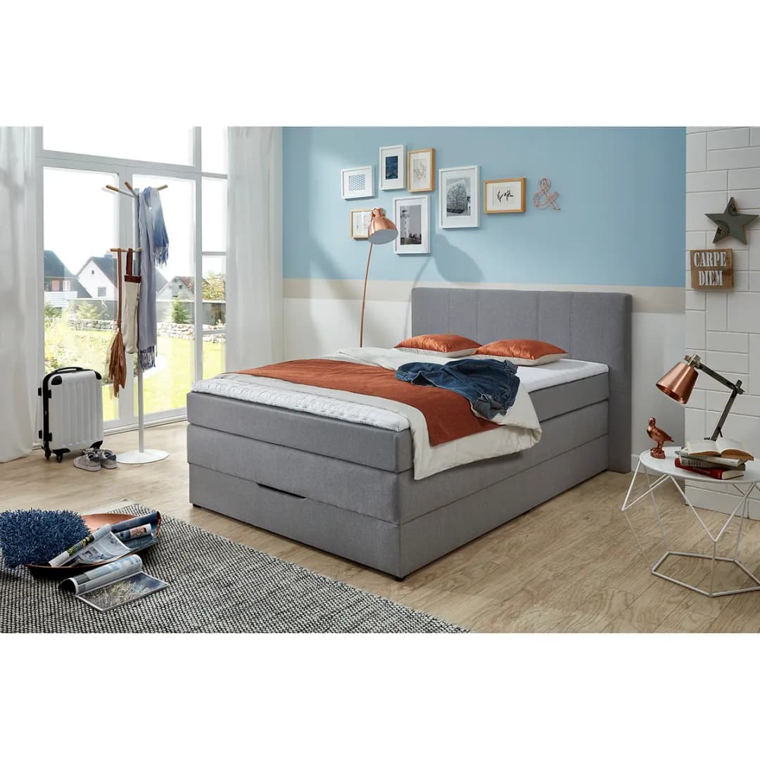 Boxspringbett Springerville | Grau