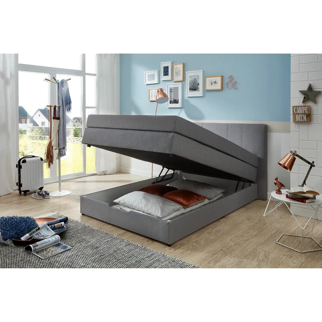 Boxspringbett Springerville | Grau