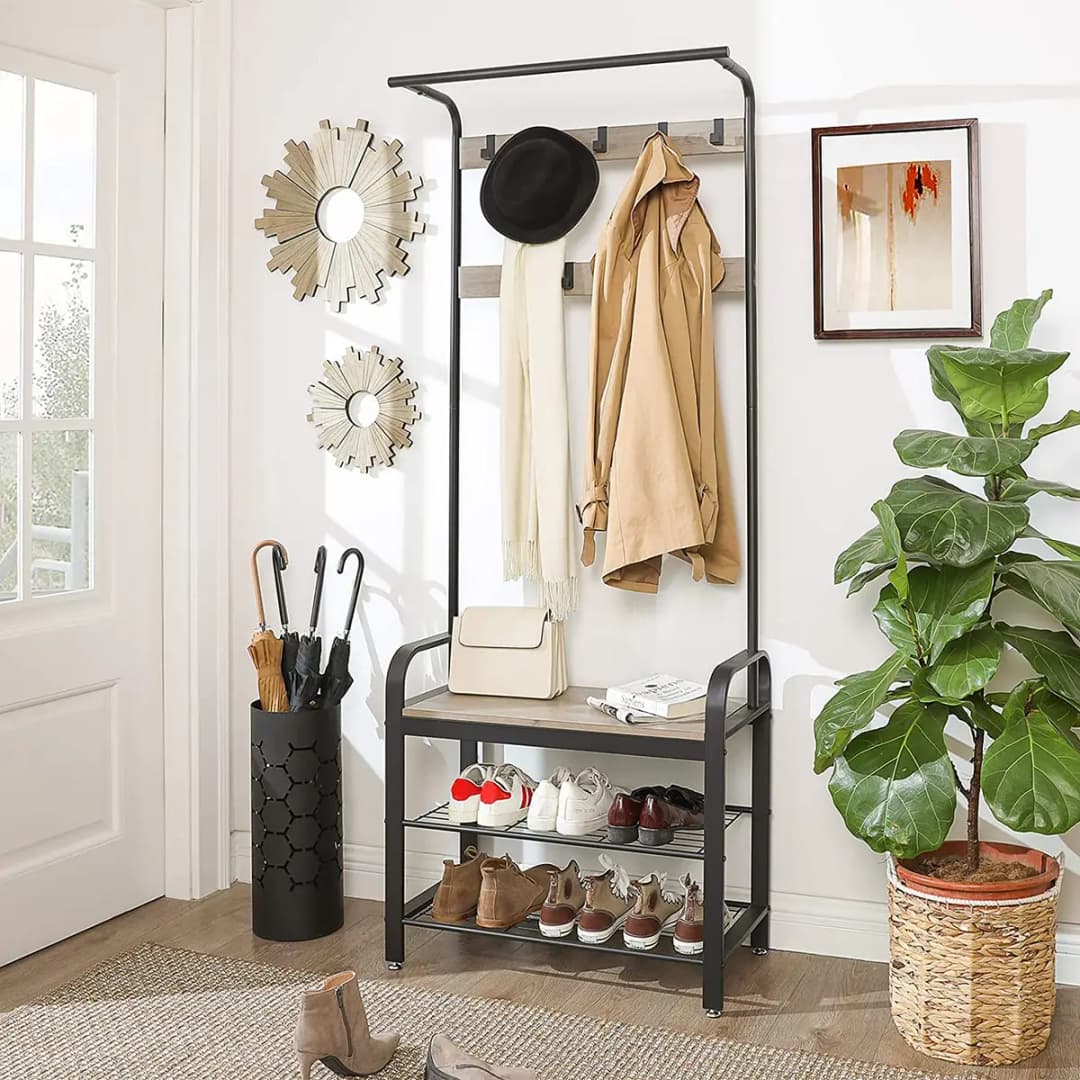 Kompaktgarderobe Westerly | Schwarz