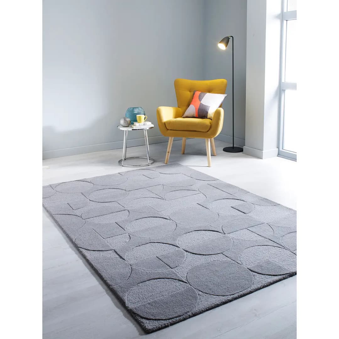 Wollteppich Gigi Grau/Grau 200 x 290cm Wolle | Grau