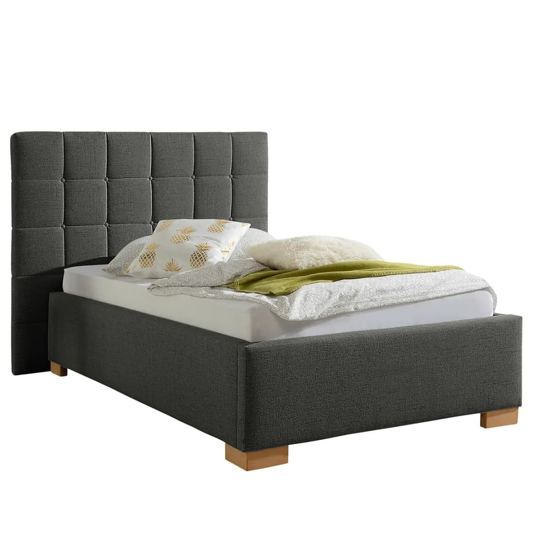 Polsterbett Whitewood | Grau