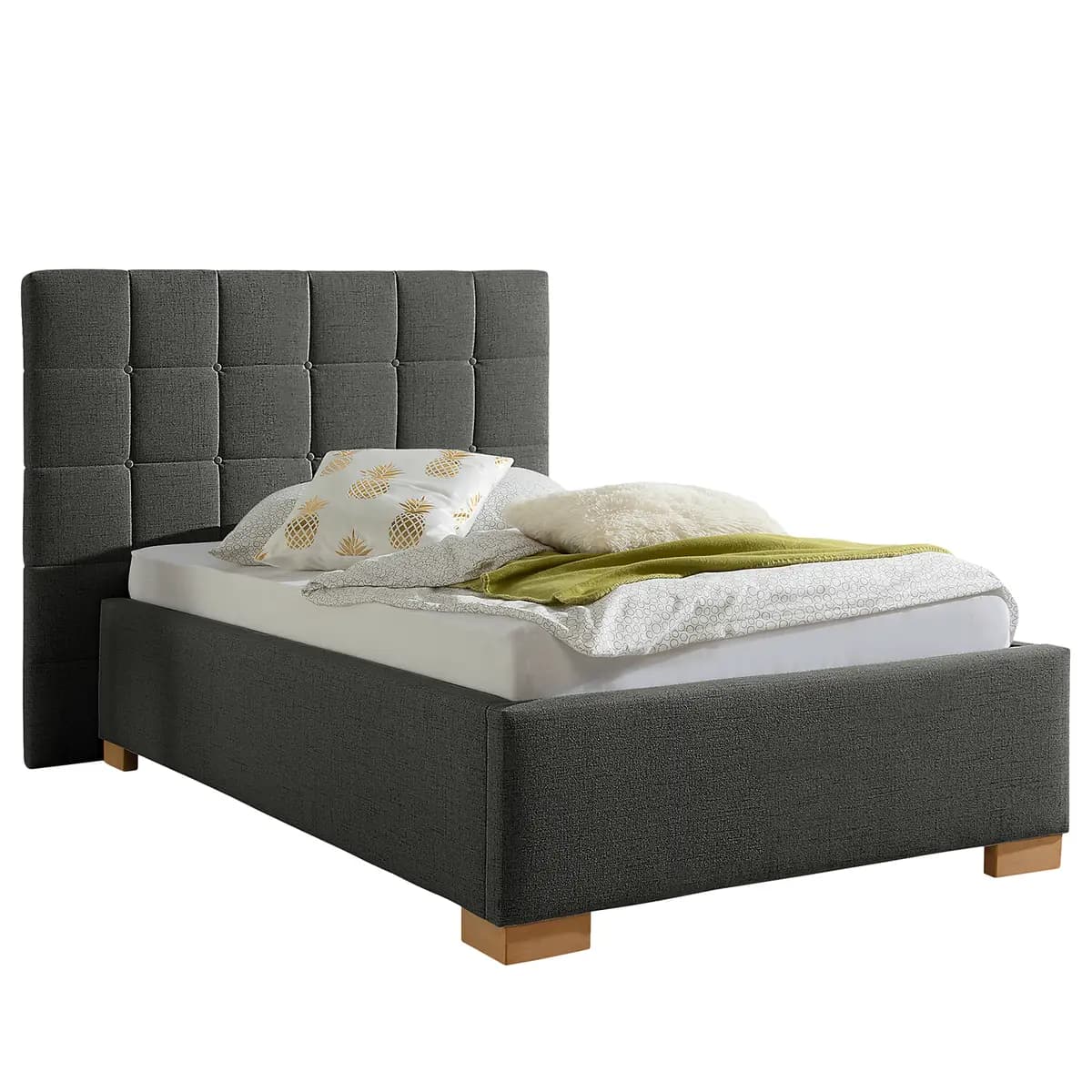 Polsterbett Whitewood | Grau