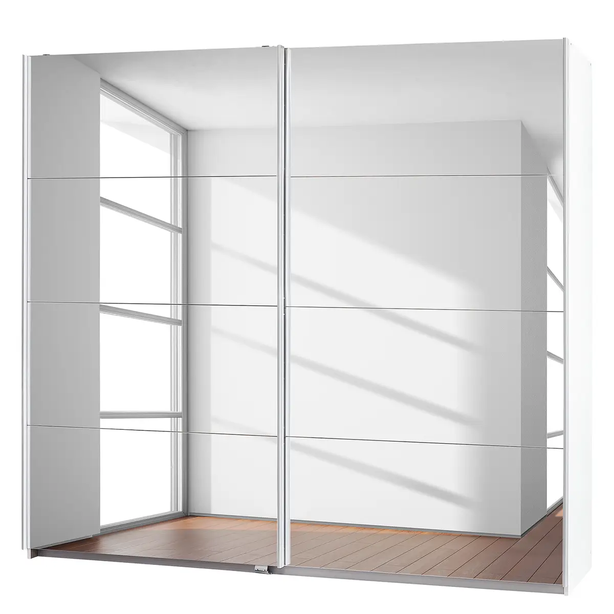 Schwebetürenschrank | Weiß