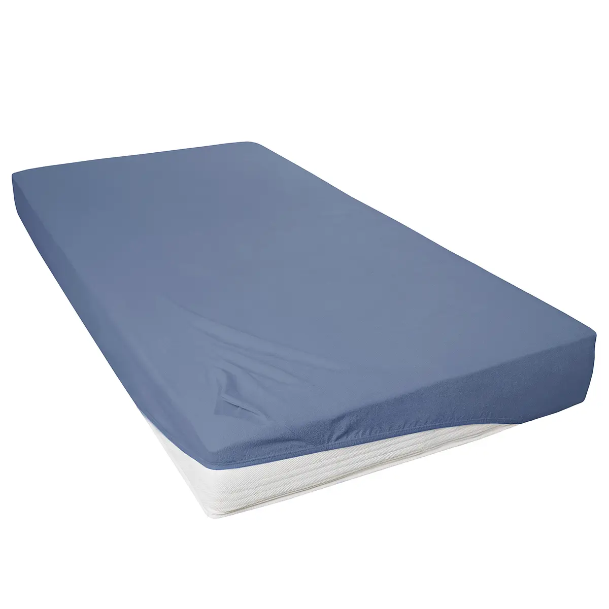 Teddy-Flausch-Spannbetttuch Sotta | Blau