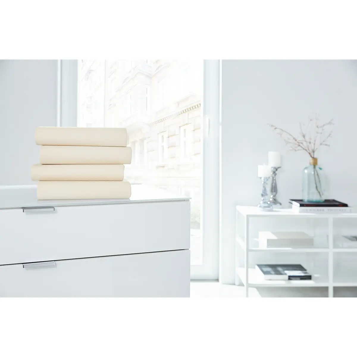 Boxspring-Elastan-Spannbettttuch | Braun