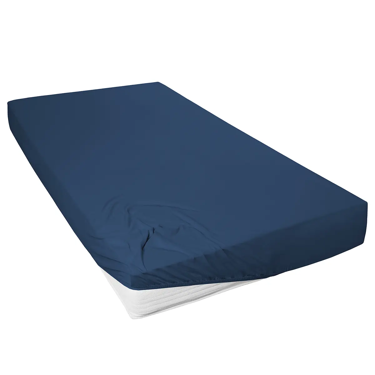 Mako-Feinjersey-Spannbetttuch Rioux | Blau