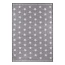 Teppich Sternhimmel Grau 133 x 190cm Kunstfaser | Grau