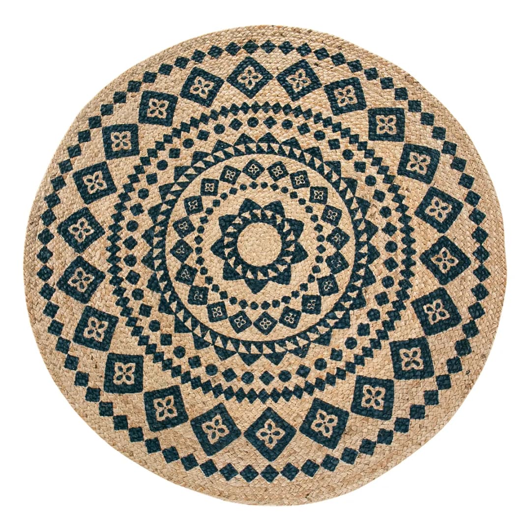 Teppich Mamda II Beige Ø 120cm Jute | Beige