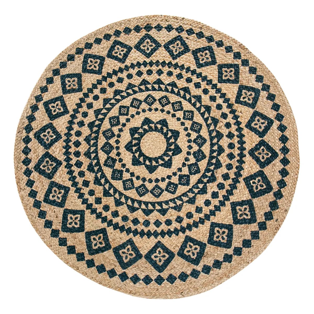 Teppich Mamda II Beige Ø 120cm Jute | Beige