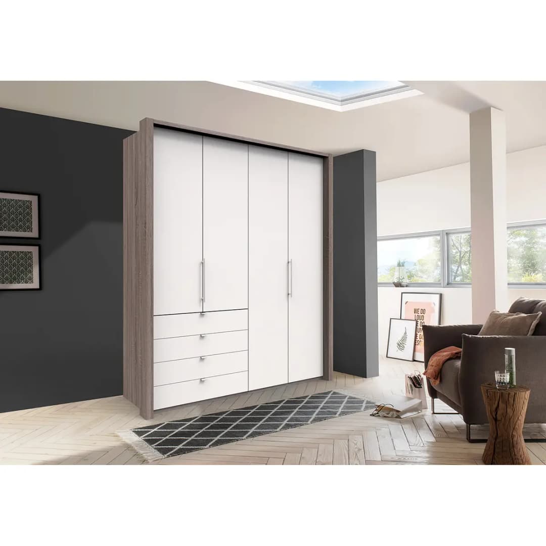 Falttürenschrank | Braun