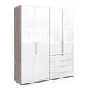 Falttürenschrank I 236cm Schublade rechts | Mehrfarbig