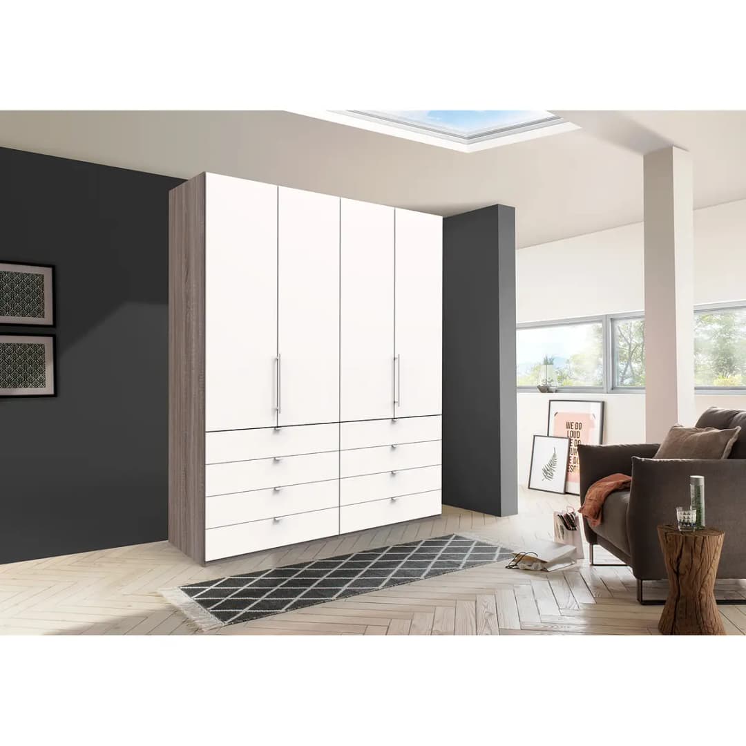 Falttürenschrank II 200 x 236cm | Holztöne