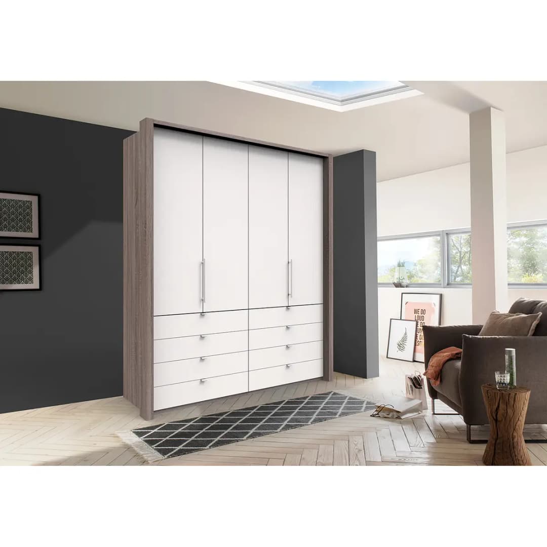 Falttürenschrank II 200 x 236cm | Holztöne