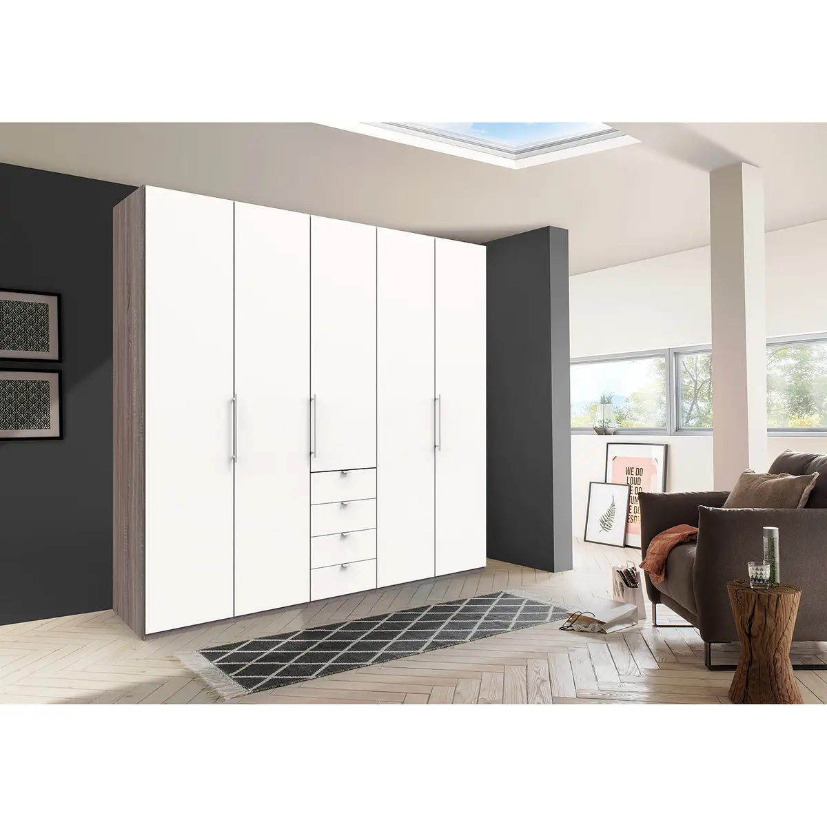 Falttürenschrank VI 236cm | Braun