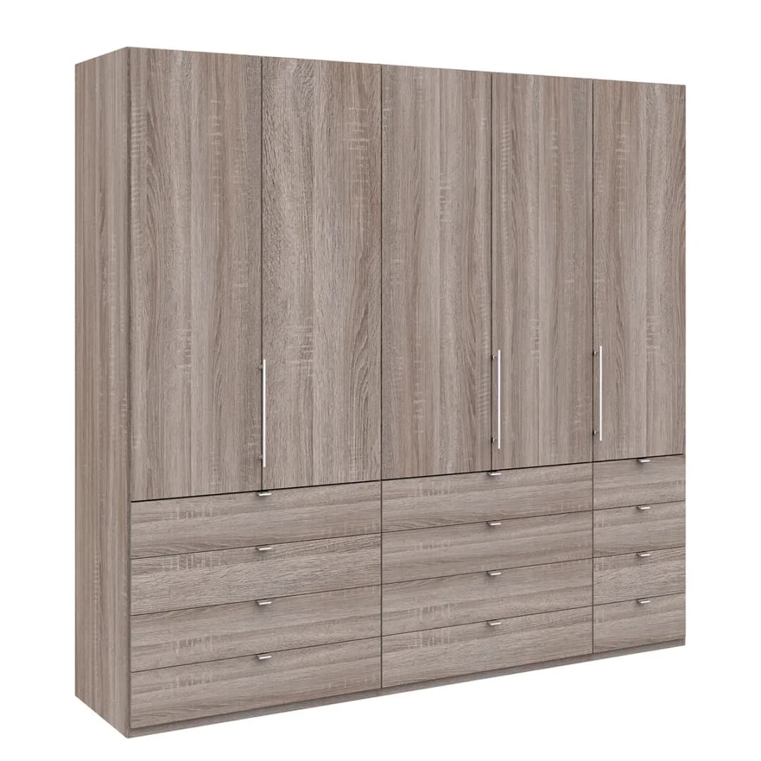 Falttürenschrank II 250 x 236cm | Braun