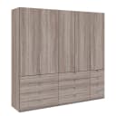 Falttürenschrank II 250 x 236cm | Braun