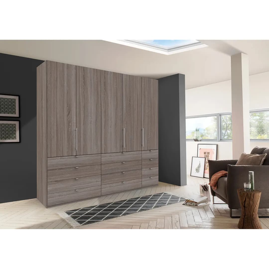 Falttürenschrank II 250 x 236cm | Braun
