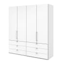 Falttürenschrank II 200 x 216cm Weiß/Weiß | Weiß