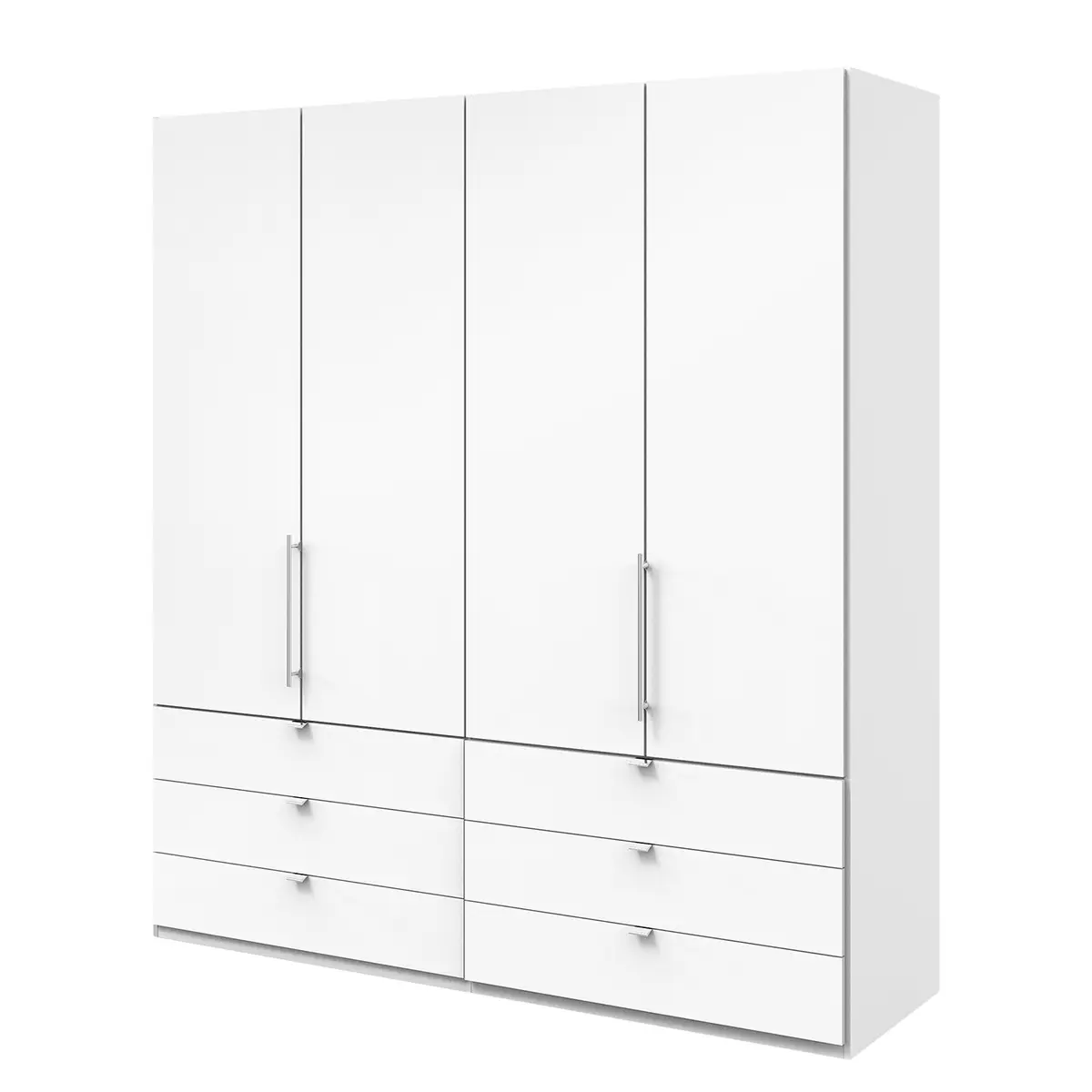 Falttürenschrank II 200 x 216cm Weiß/Weiß | Weiß