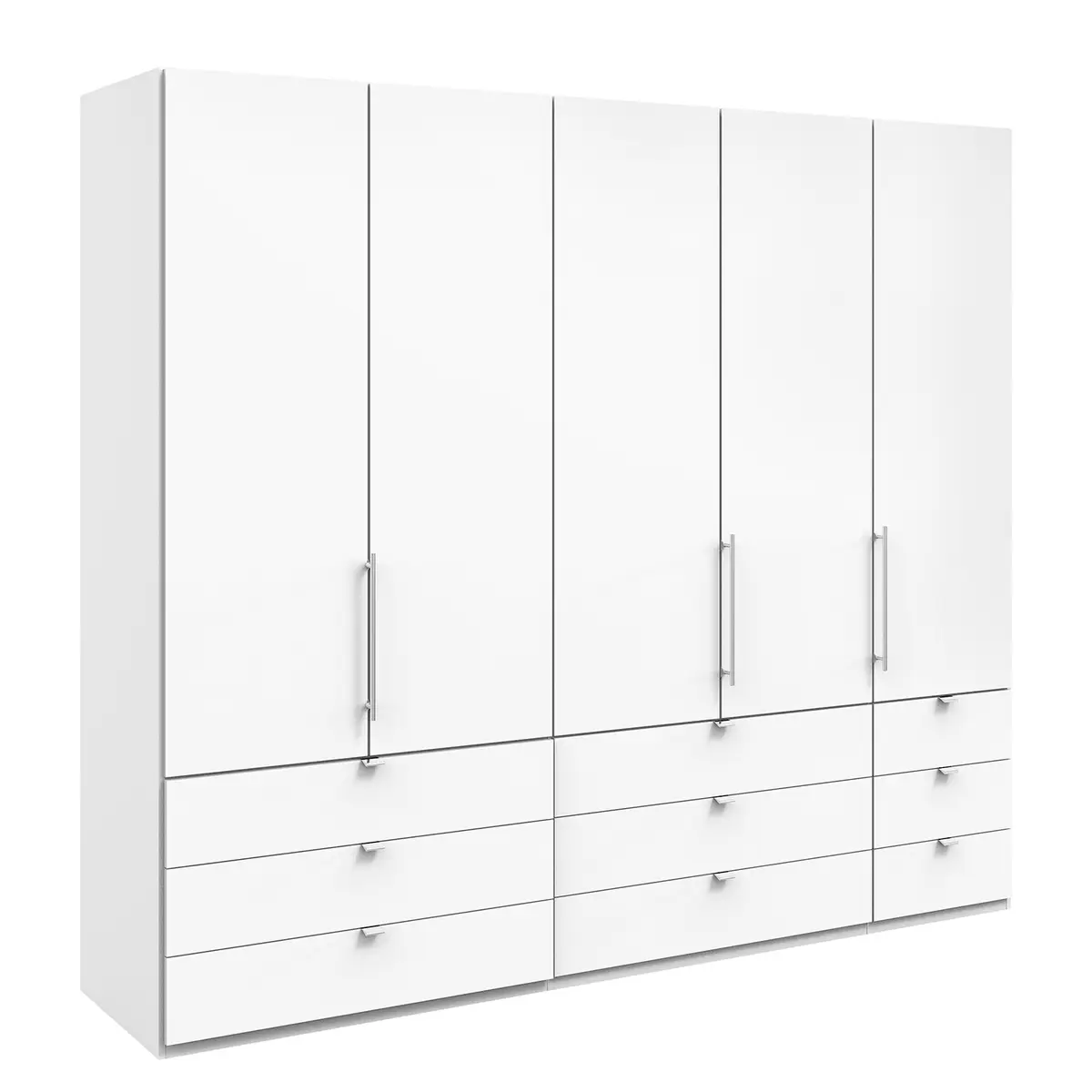 Falttürenschrank II | Weiß