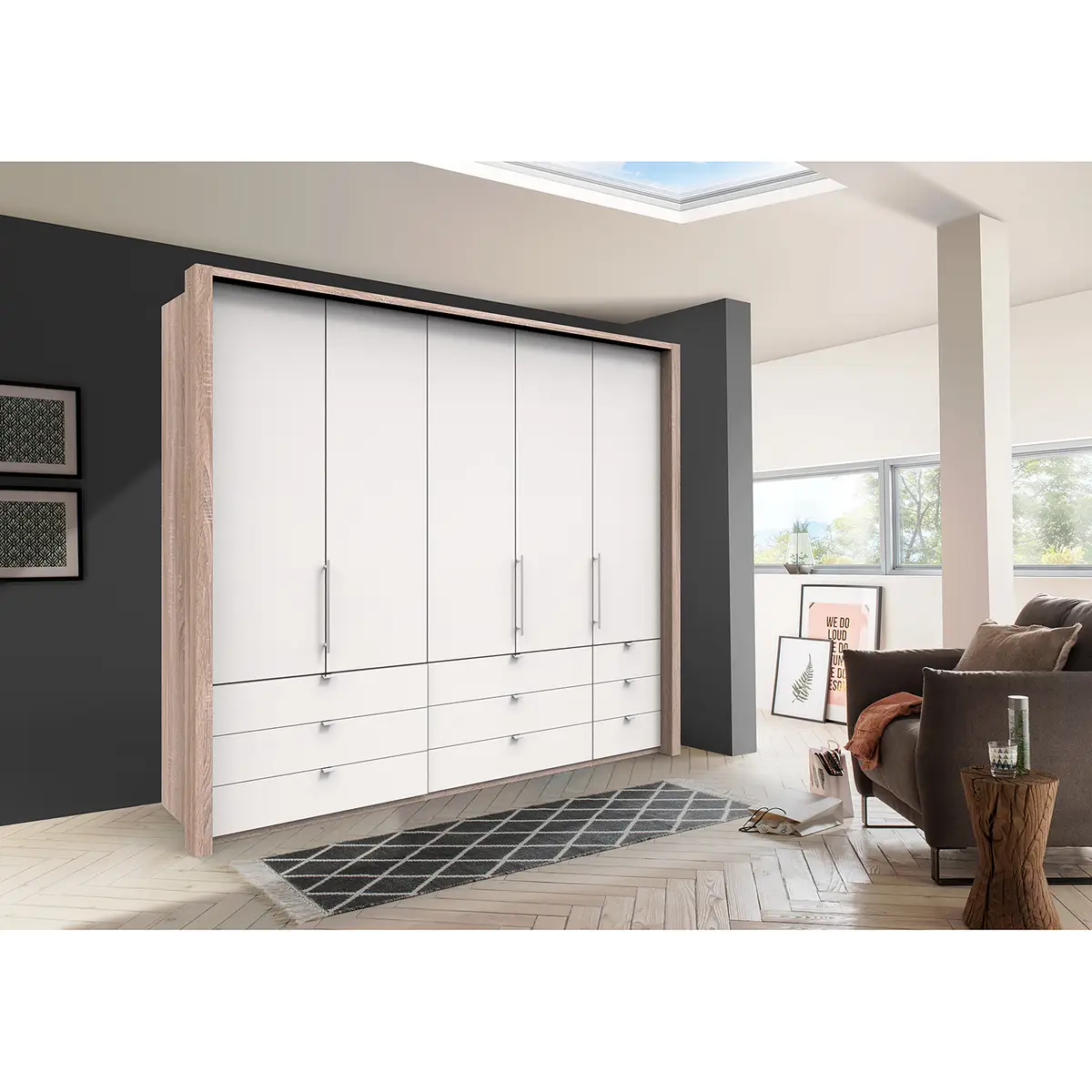 Falttürenschrank II | Braun