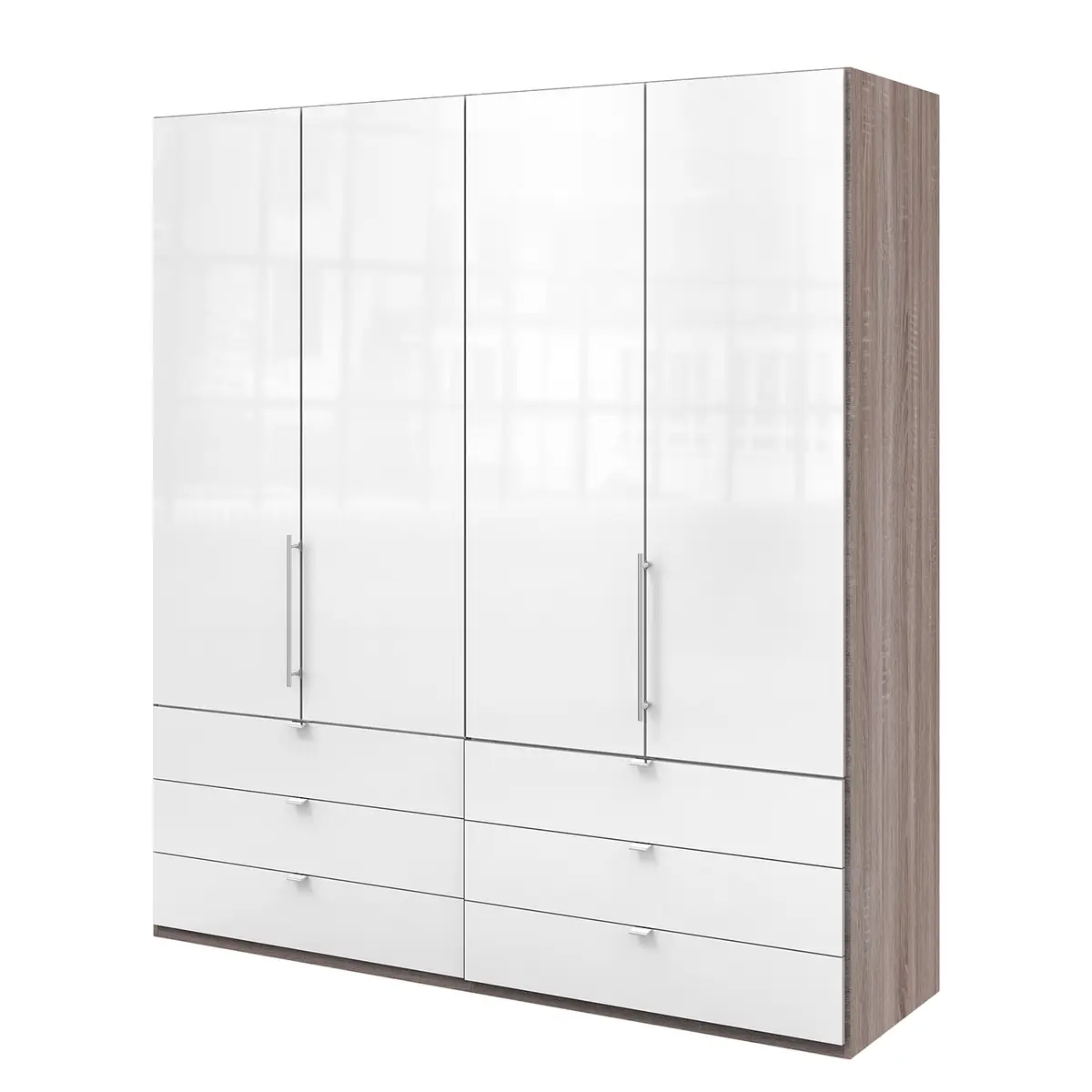 Falttürenschrank II | Holztöne